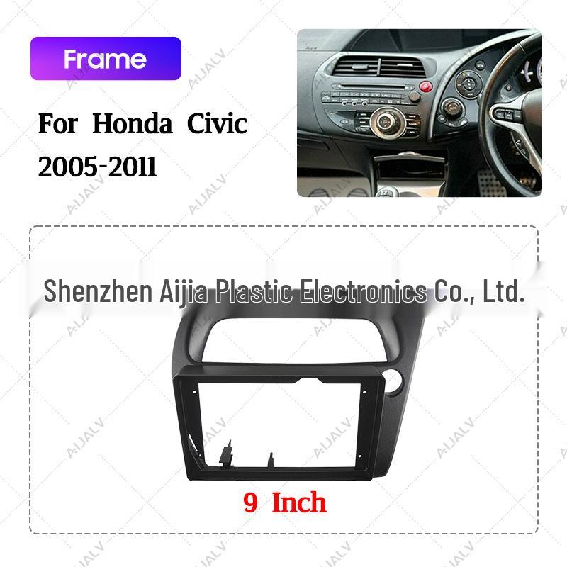 Передняя панель (рамка) для Android-магнитолы 9 дюймов для Honda Civic 2005-2011 года, модели с правым рулем