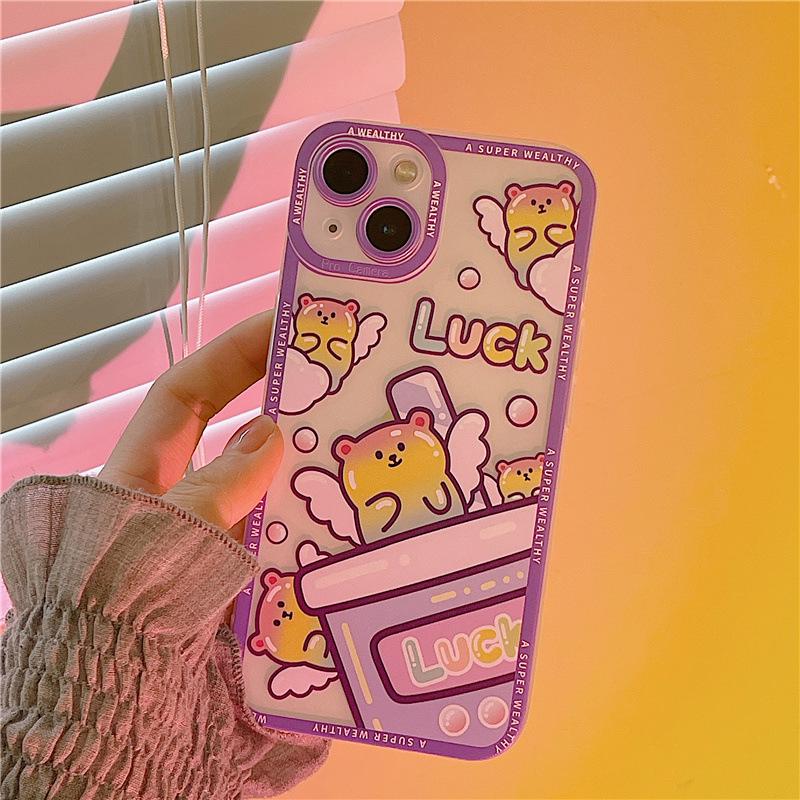 Силиконовый защитный чехол Zhitai Cartoon для iPhone 12/13/14/15 Pro
