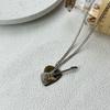 Vintage Punk Rock Pendant Chain Choker Music Guitar Necklace Trendy Guitar Pick Necklace  Hip Hop