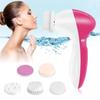 Горячая продажа электрическая щетка для лица с мягкой щетиной может глубоко очистить грязные вещи портативная электрическая щетка для лица 5-в-1