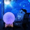Moon Lamp 3D Print LED Night Light 16 Glowing Colors with Stand Remote Control Touch Control USB
