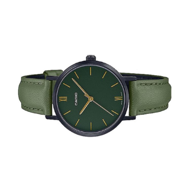 Casio Женские стандартные часы зеленого цвета серии LTP-VT02BL-3A LTP-VT02BL-3A