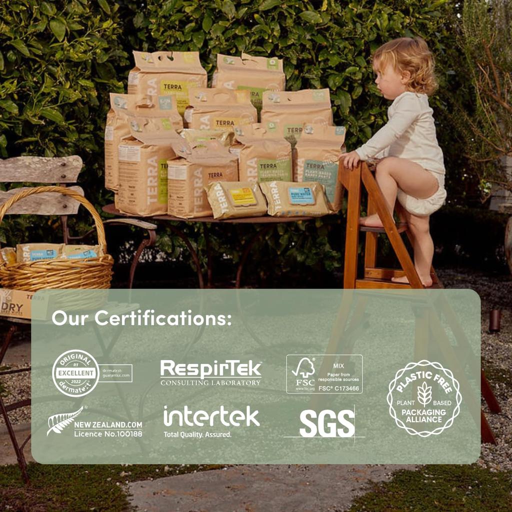 TERRA Super For Going Sensitive Infant Tape Infant 22 шт. Подгузник, впитывающий, приятный для кожи, ночной, для улицы, кожа, гладкий, дышащий,