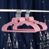 10PCS Clothes Hanger Durable Hanger ABS Plastic Heart Pattern Coat Hanger for Adult Children Clothing Hanging Supplies