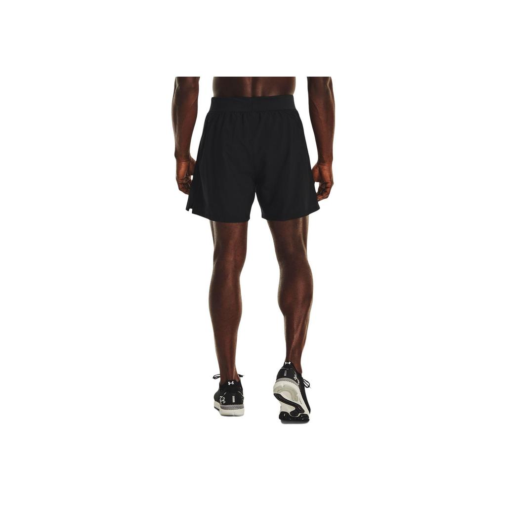 Under Armour Solid Color Lace-Up Casual Shorts Men Shorts Black 1377001-001