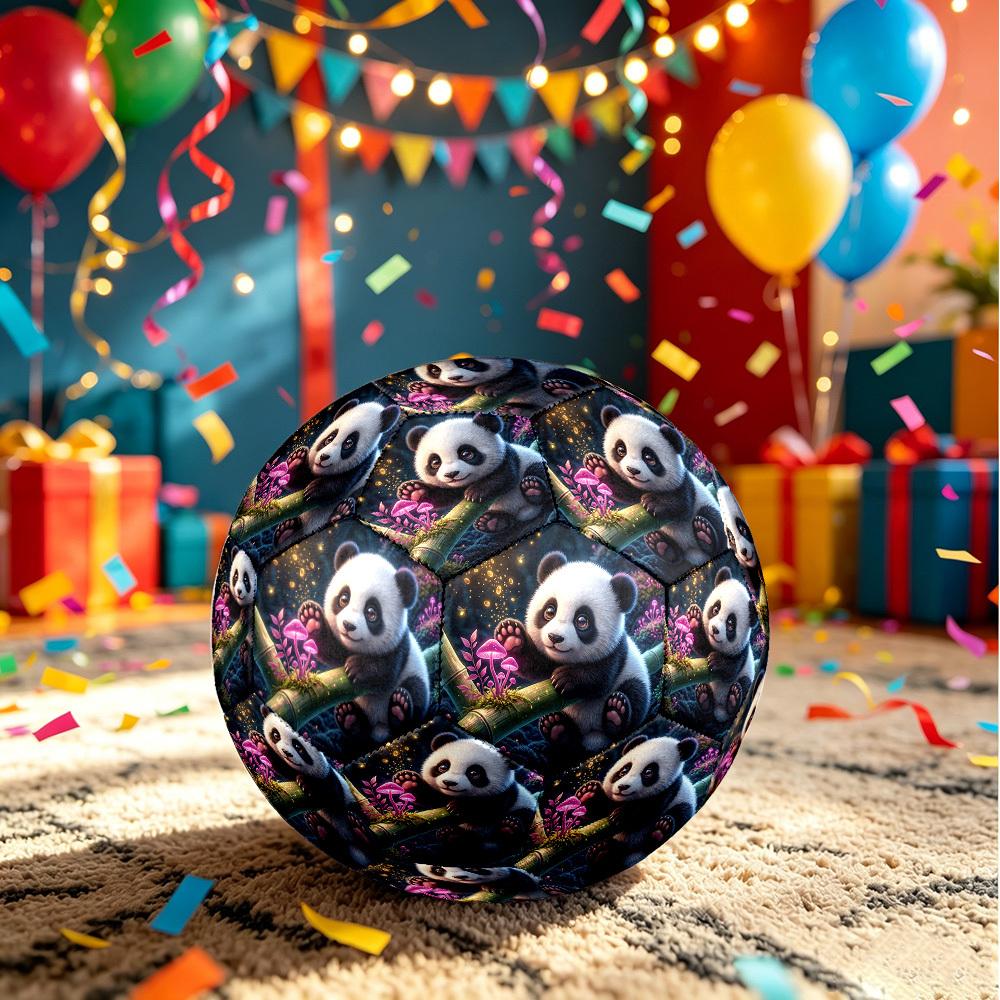 1pc Panda Fantasy Forest Size 5 Soccer Ball Professional Match Training Football Indoor &Outdoor Sports Ball Training Ball Lightweight Durable y27