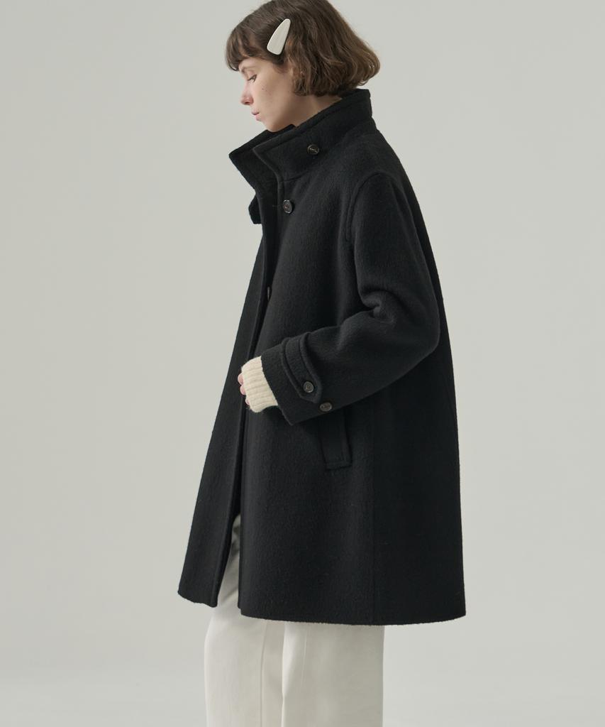 Drawfit Women Rabbit Angora Wool Handmade Flare Half Coat [M.Brown]