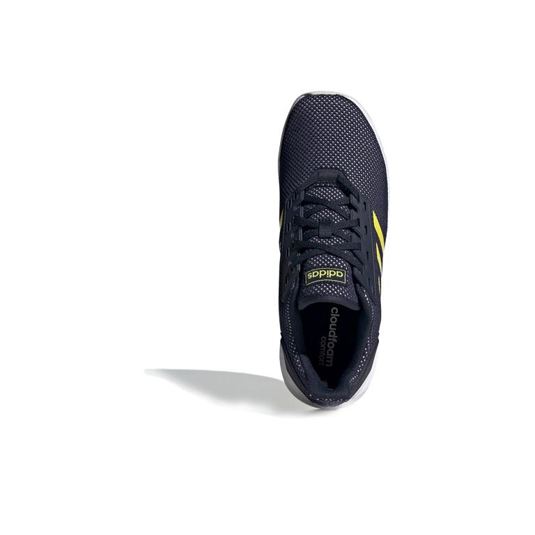 adidas Duramo 9 Удобная амортизация Низкие Повседневные Кроссовки для бега Мужские Кроссовки Темно-синий Желтый EG3007
