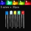 100PCS Square LED Kit 2x3x4/2x5x7MNM LED Diode Lights Lighting Bulb Lamps Electronics Components Indicator Light Emitting Diodes