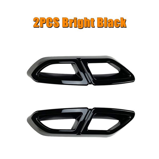 2Pcs/Set Car Rear Exhaust Pipe Tail Throat Exhaust Diffuser Frame Fit For VW Volkswagen Passat B8 2016- Auto