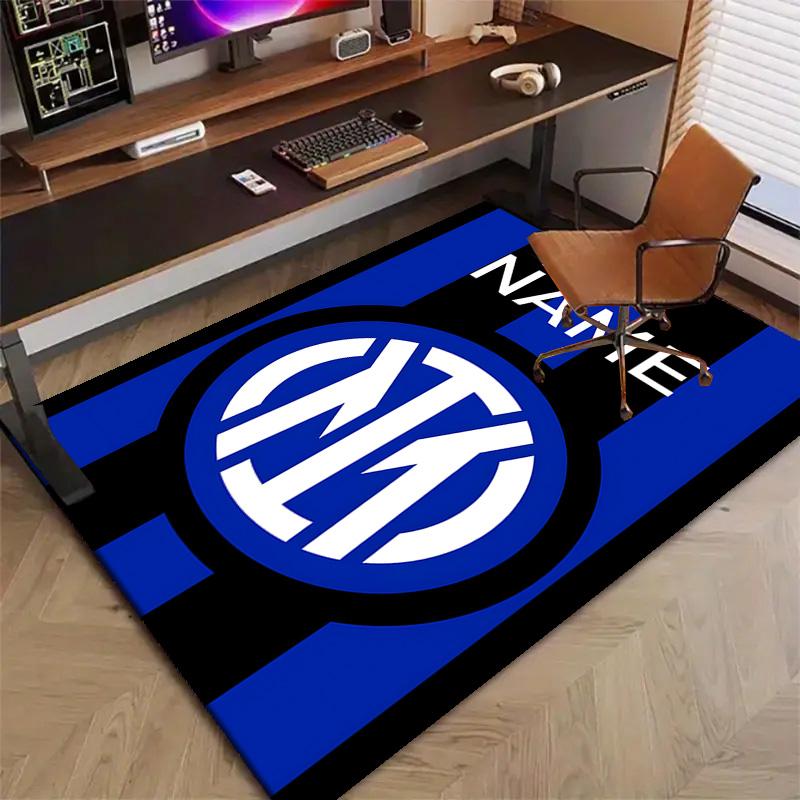 Custom Football Mat Personalized Name, Polyester Washable Indoor Entryway Rug, Gift for Christmas, Easter, Thanksgiving Day