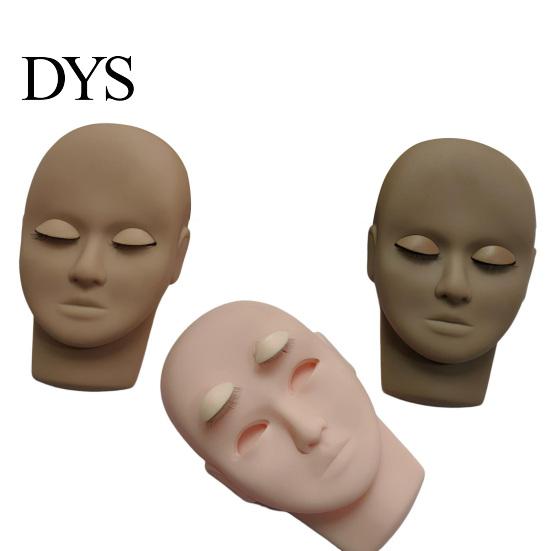 Модель головы для наращивания ресниц Манекен ресниц Симулированный со съемными веками Многофункциональный Форма для тренировки накладных ресниц Поставка для макияжа