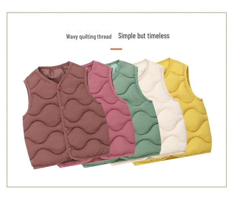 Детский хлопковый жилет на осень/зиму - Новинка