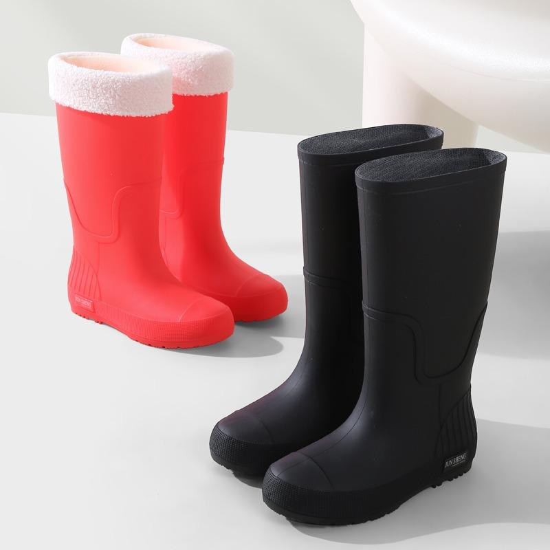 Tall tube fashion rain shoes female adult water boots long tube waterproof non-slip outdoor rainforest boots