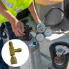 Т-образный переходник Медный холодильный соединитель Адаптер для обнаружения утечек Замена для R134A R22 R407 R600 Аксессуары