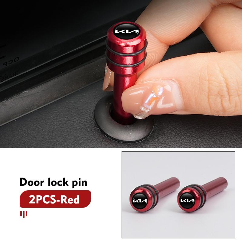 CNR2 For KIA Car Interior Auto Lock Door Lift Alloy Safety Pin Auto Accessories Rio K5 K2 Sportage Ceed Sorento Picanto Stinger Soul
