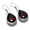 Серьги ручной работы из серебра 925 пробы с мозамбикским гранатом 1,50