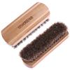Horsehair Shoe Brush Polish Natural Leather Real Horse Hair Soft Polishing Tool