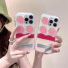15Promax Mobile Phone Case: Anti-Fall, Creative, Invisible Bracket - Cute Strawberry Girl Design.