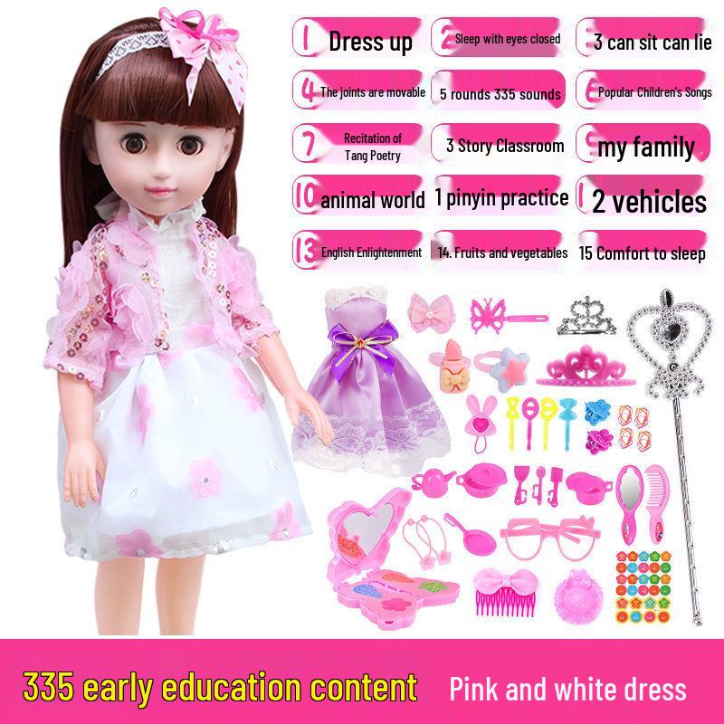 Interactive Smart Doll Set with Changeable Clothes - Princess Toy for Girls, Perfect Birthday Gift
