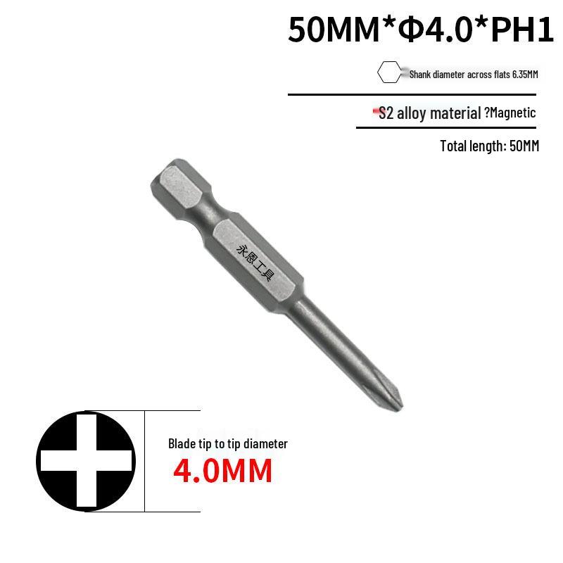 Закаленная сталь S2 Магнитное сверло-бита Phillips 1/4" для дрели