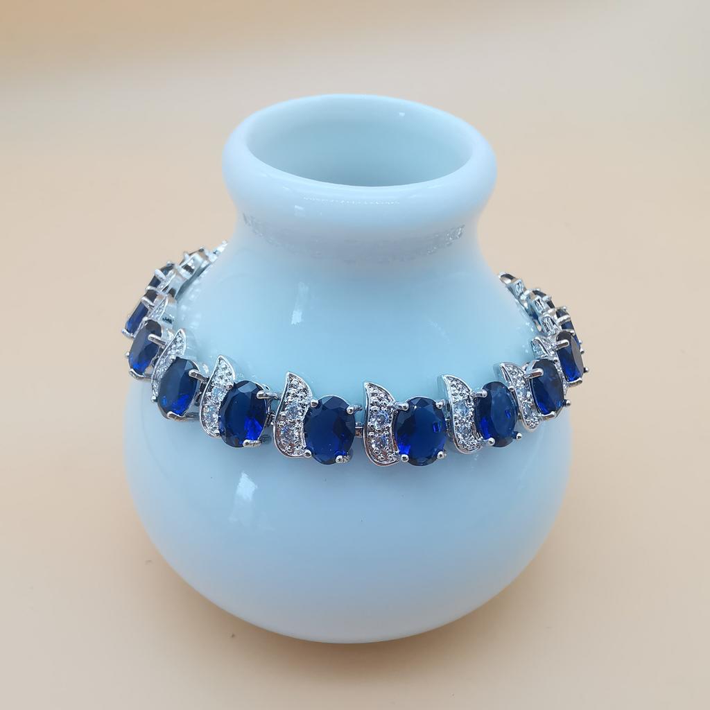 Браслет «Куриная ножка» имитация Танзании Европейский и Американский браслет с покрытием из платинового кристалла для женщин Роскошный многоцветный