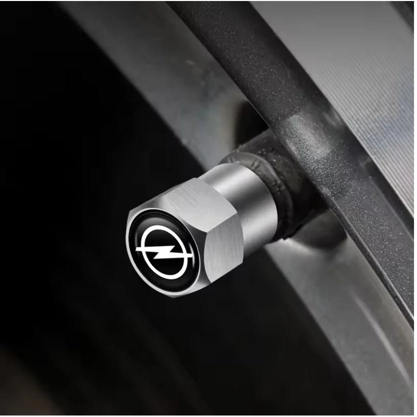 4pcs Universal Car Wheel Tire Valve Stem Caps Dust Covers Aluminum Tire Wheel Stem Air Valve Cap For Opel Astra Car Accessories