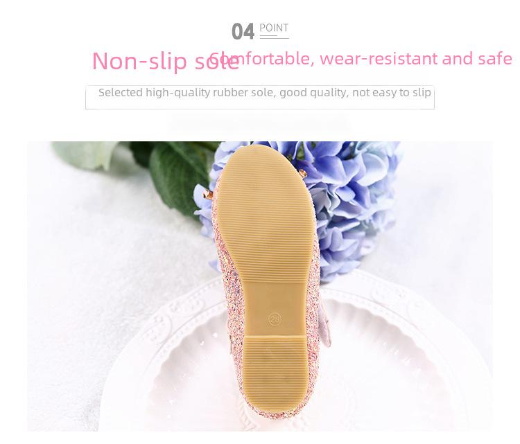 2024 Новые кожаные туфли принцессы Эльзы для маленьких девочек