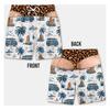 Tropical Plant Print Funny Beach Party Swim Trunks Men Leopard Print Design Viral Fun Fake Skin Summer Novel Fashion Beach Short