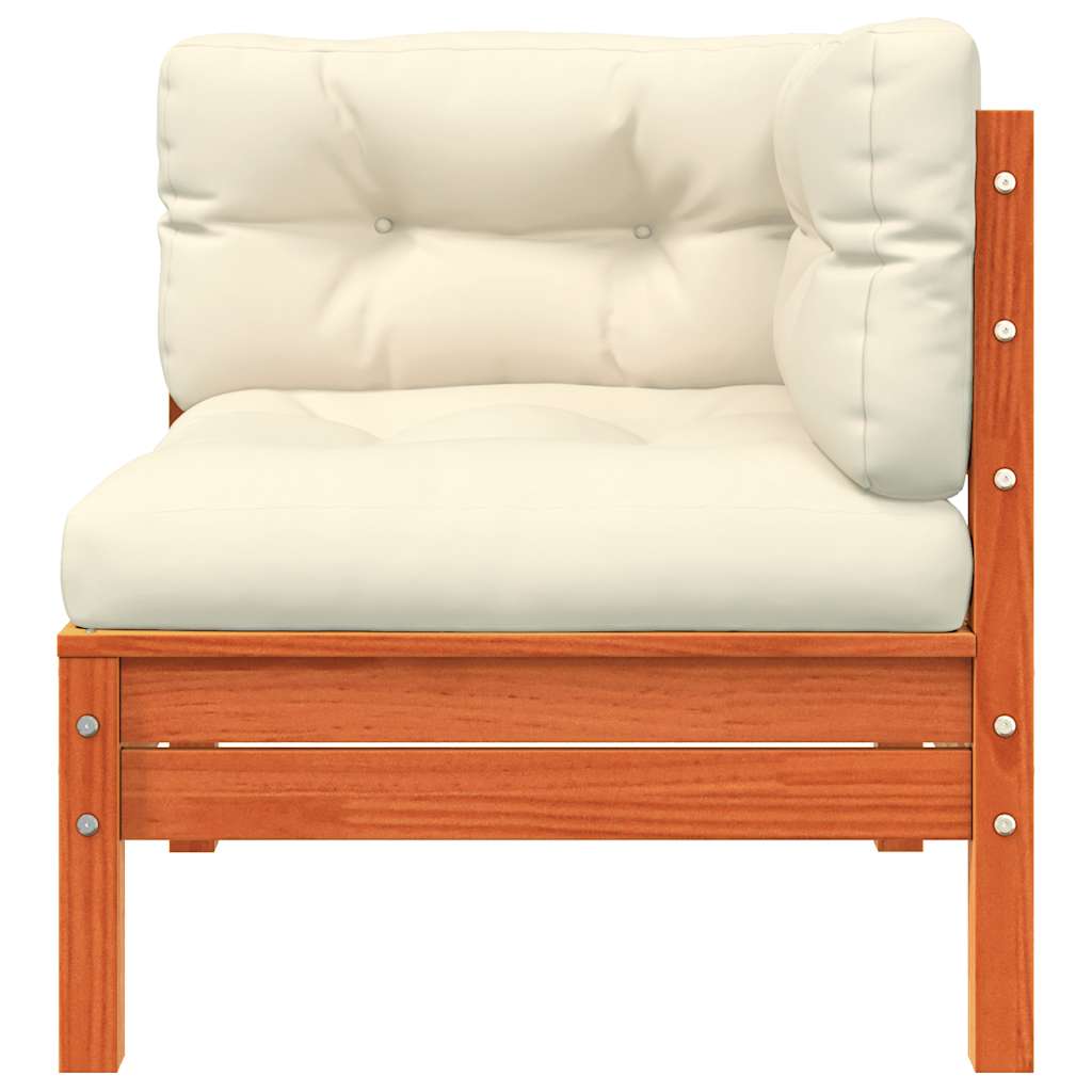 Vidaxl Sofa Ogrodowa Z Poduszkami I Podnóżkiem, 2-Osobowa