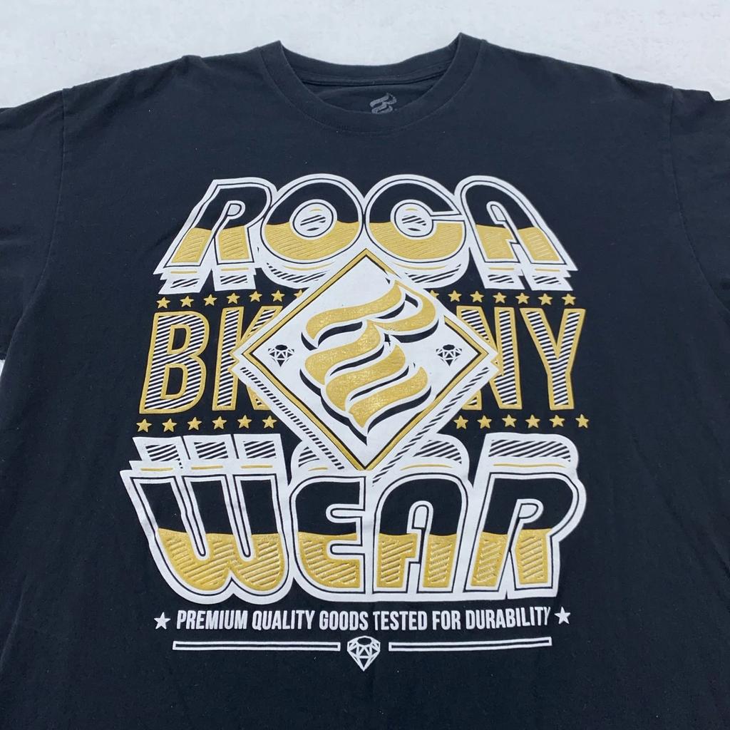 Рубашка Rocawear Brooklyn 1999 Мужская XL С Графикой Хип-хоп Футболка Городской Уличный стиль y2k