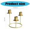 3 Head Nordic Metal Candle Holder Candlestick Stand HandMade Candle Holder Chamberstick Holder Candlelight