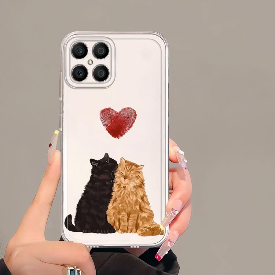 Чехол для Honor 90 Lite X9b X7b X9a X8a X8b X8 Мягкая накладка Мультяшный крокодил