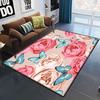 Ковер с принтом роз, коврики для гостиной, противоскользящие коврики для спальни, ванной комнаты, дома, декор для дивана, цветочные напольные коврики, коврик для балкона, прихожей, входной коврик