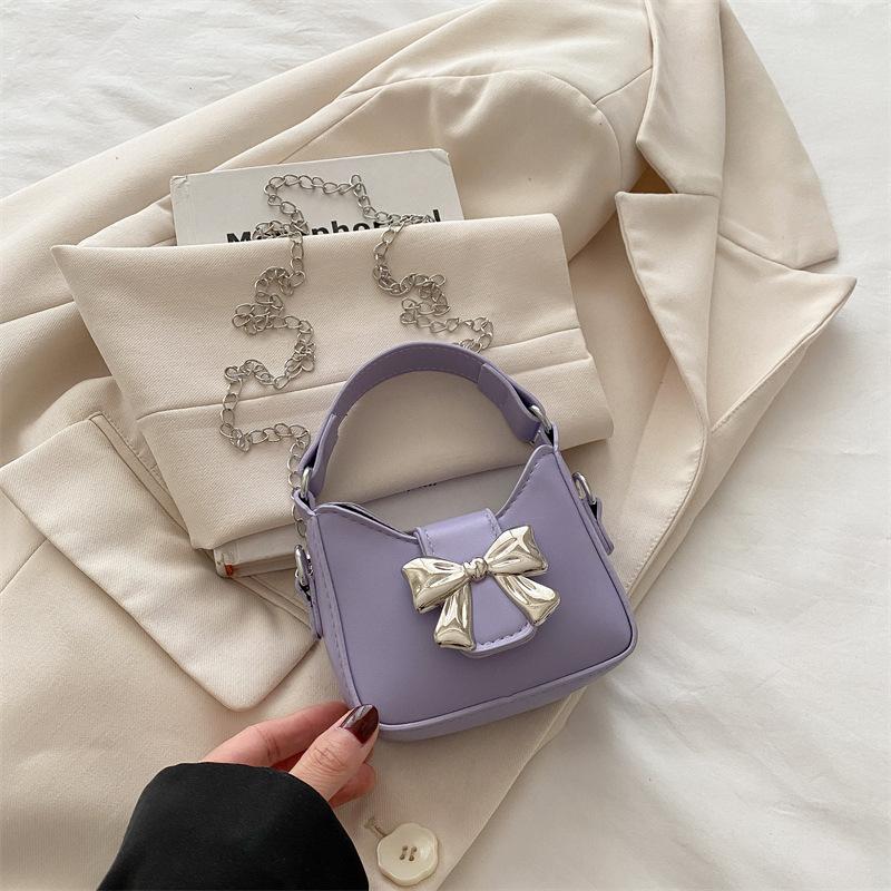 Сумка-бантик Niche 2025, новый весенне-летний тренд, милая и крутая мини-сумка-помада с цепочкой, маленькая женская сумка через плечо