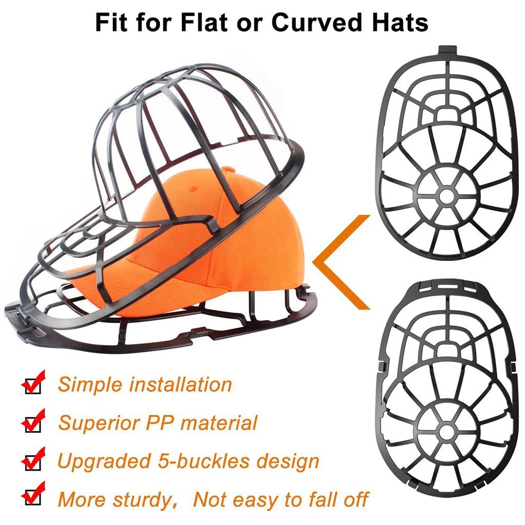 Upgraded Hat Washer Multifunctional Baseball Cap Washing Cage for Adult Kid's Hat Washer Frame Hat Cleaners Shaper Protector