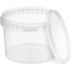 Seau Avec Couvercle Plastique Alimentaire - BenBow - 0,5x 0,5L - Transparent - Hermétique - Inodore - Vide - Récipient De Stockage