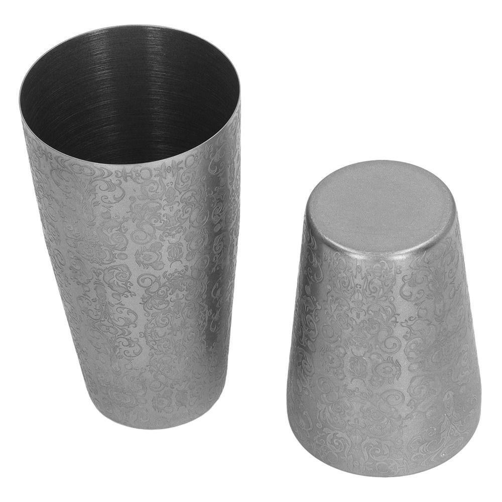 2 Piece Set Weighted Tins Boston Shaker Metal Drink Mixer Vintage Cocktail Shaker Set Bar Mixing