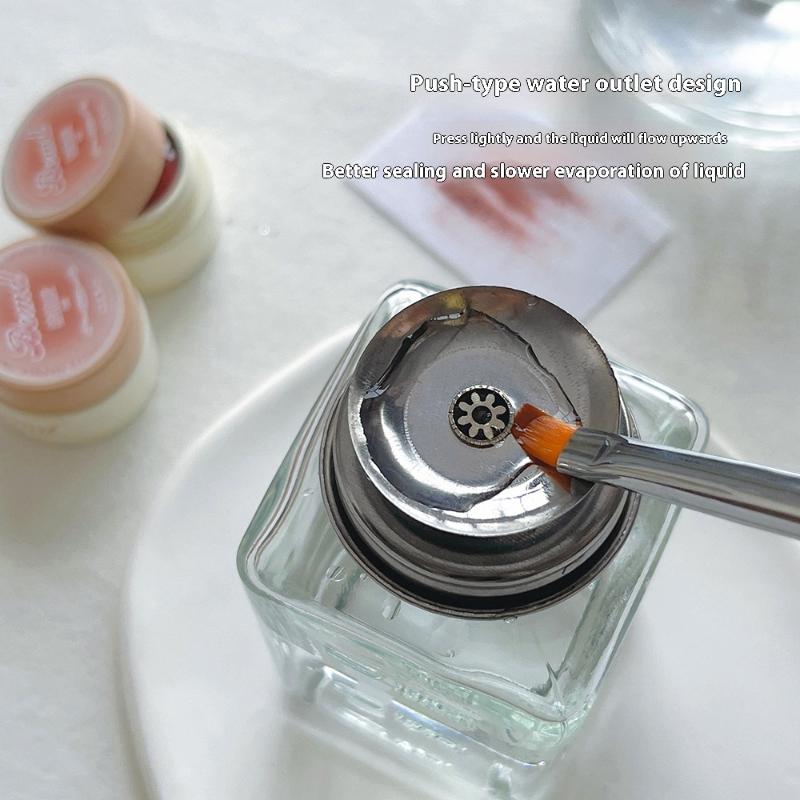 Многоразовые стеклянные бутылки для хранения лака для ногтей, пустые, дозатор с помпой для жидкости, средство для снятия лака, очиститель, инструменты для макияжа и маникюра