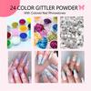 Nail Art Kit Complete Set Acrylic Powder Liquid 12 Colors Beginner Extension Gel UV Light Tools