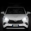 AHI4   1:32 Toyota Highlander 2023 SUV Alloy Die Cast Toy Car Model Sound and Light Pull Back Children's Toy Collectibles Birthday Gift
