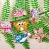 Набор из 2/6 смоляных фигурок морских существ, ornaments для поделок, фоторамок, чехлов для телефонов, скрапбукинга и аксессуаров для волос