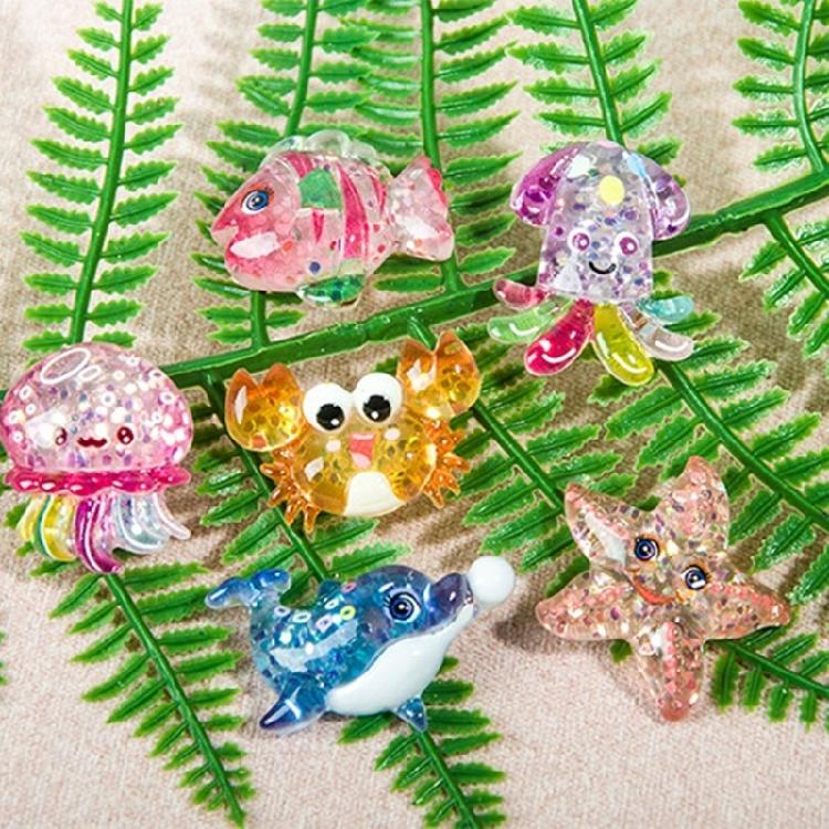 Набор из 2/6 смоляных фигурок морских существ, ornaments для поделок, фоторамок, чехлов для телефонов, скрапбукинга и аксессуаров для волос