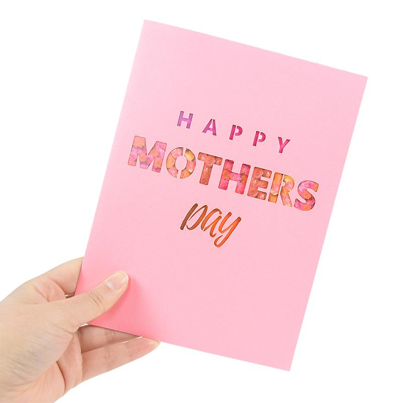 1 шт., 3D-раскладная поздравительная открытка для мамы, открытки на день матери, поздравительные открытки с цветочным букетом, сочувствие ко дню рождения