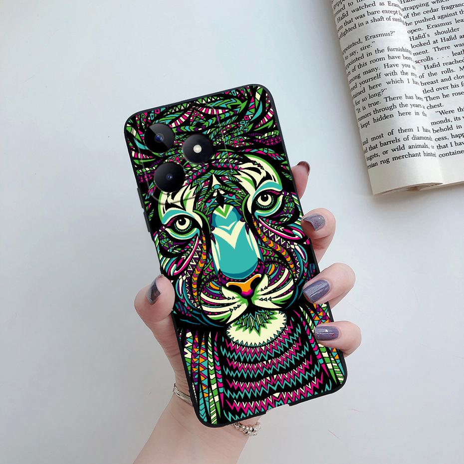 Чехол для Realme Note 50 Силиконовый Модный Мраморный Астронавт Расписной ТПУ Funda для Realme Note 50 Note50 Задняя Крышка Корпус Чехол