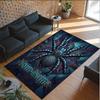 Decorative Artwork Theme Crystal Velvet Rug Personalized Custom Name Text Soft Floor Mat Home Decor