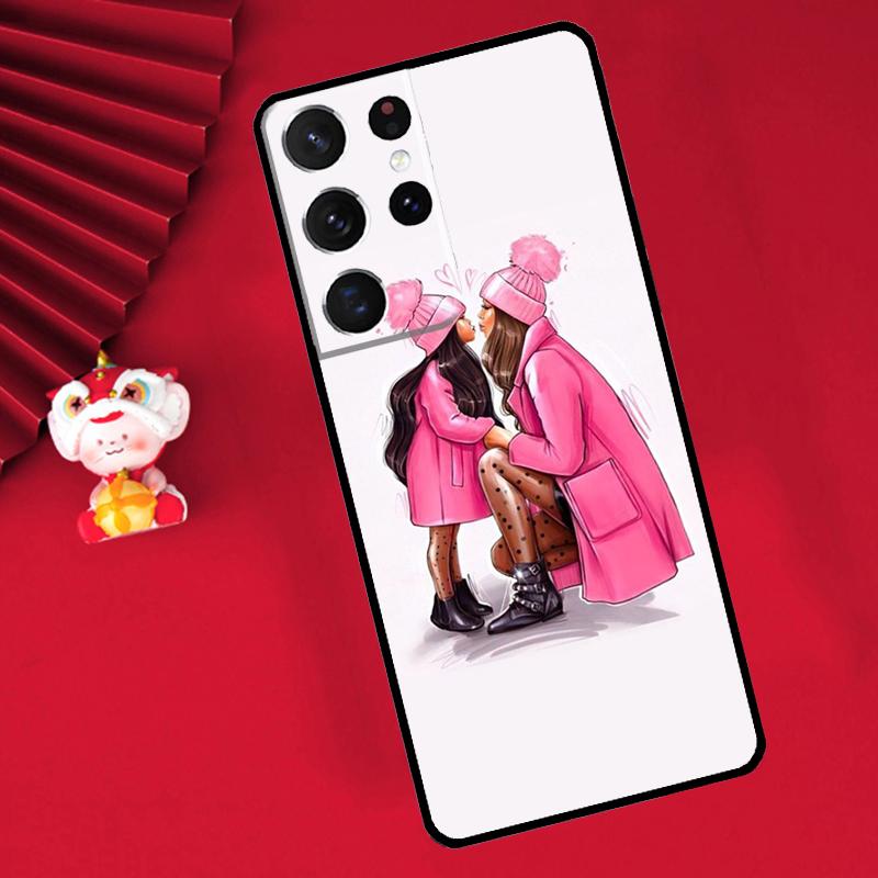 Мама Малыш Дочь Сын Папа Чехол Для Samsung Galaxy S24 S26 Ultra S21 S22 S20 S23 S25 Ultra Plus S10 S25 FE Чехол Funda