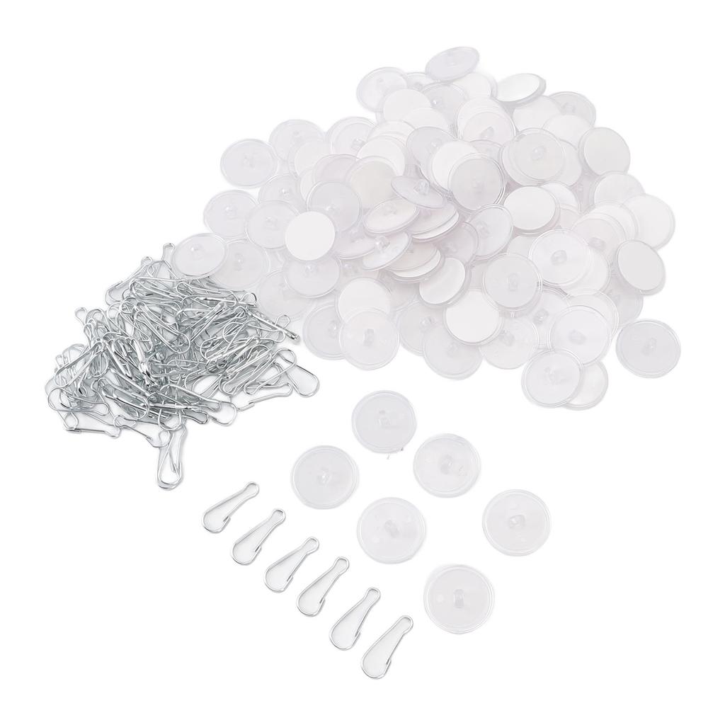 100 шт. самоклеящихся потолочных крючков для подвешивания, прозрачные настенные крючки-диски без сверления с 100 шт.
