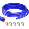 3/8"X5FT(ID:10MM) Silicone Heater Hose Blue and Red Coolant Radiator Vacuum Line, Reinforced High Temperature Reinforced 4MM Thick(0.16 In) (3/8"