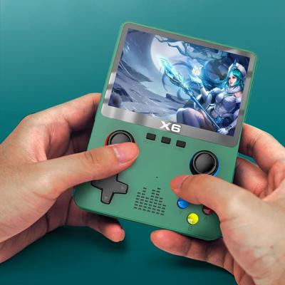 X6 портативная игровая консоль 3,5-дюймовый IPS экран ретро игровой плеер 3D джойстик с 10000+ игр 11 эмулятор для детского подарка